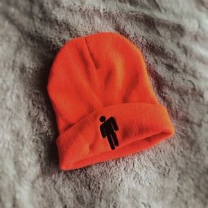 Authentic Billie Eilish Neon Orange Beanie